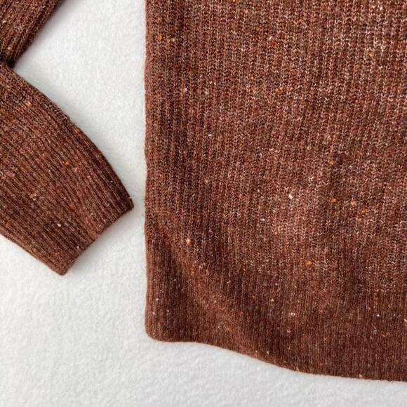 Old Navy Sweater Womens Small Long Sleeve Knit Chocolate Speckle - Picture 4 of 10